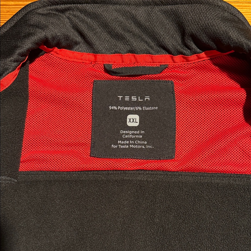 Tesla Men's Black and Red Performance Jacket - Picture 4 of 6